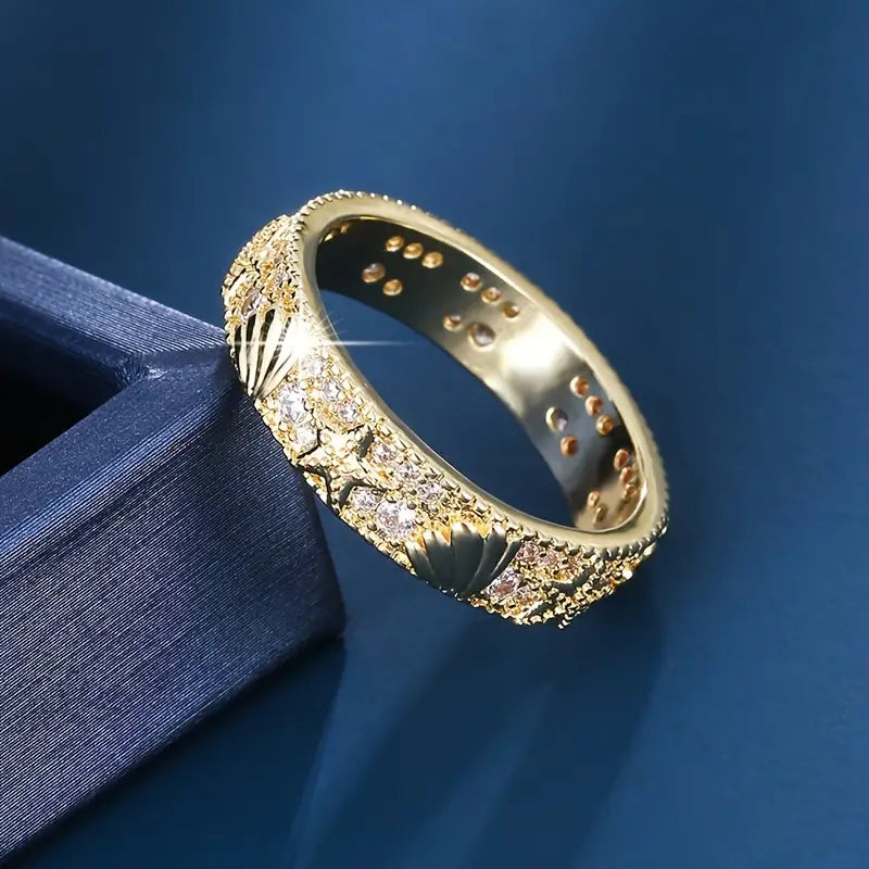 Bague Vintage Golden Ocean Bright