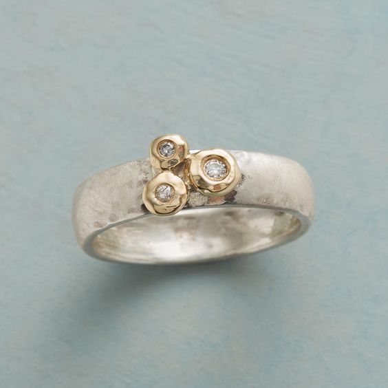 Anillo de plata vintage con ternura
