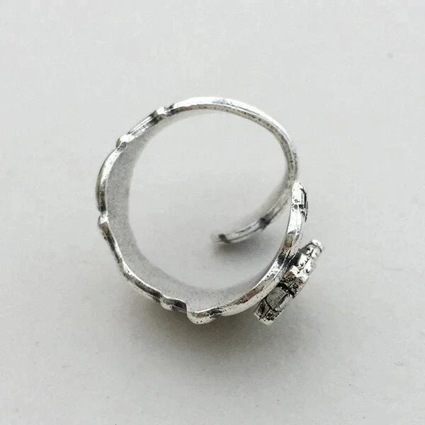 Anillo de cuchara de búho ajustable