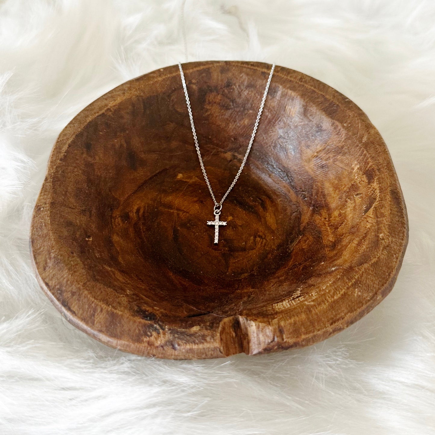 Collier croix en argent Jianna