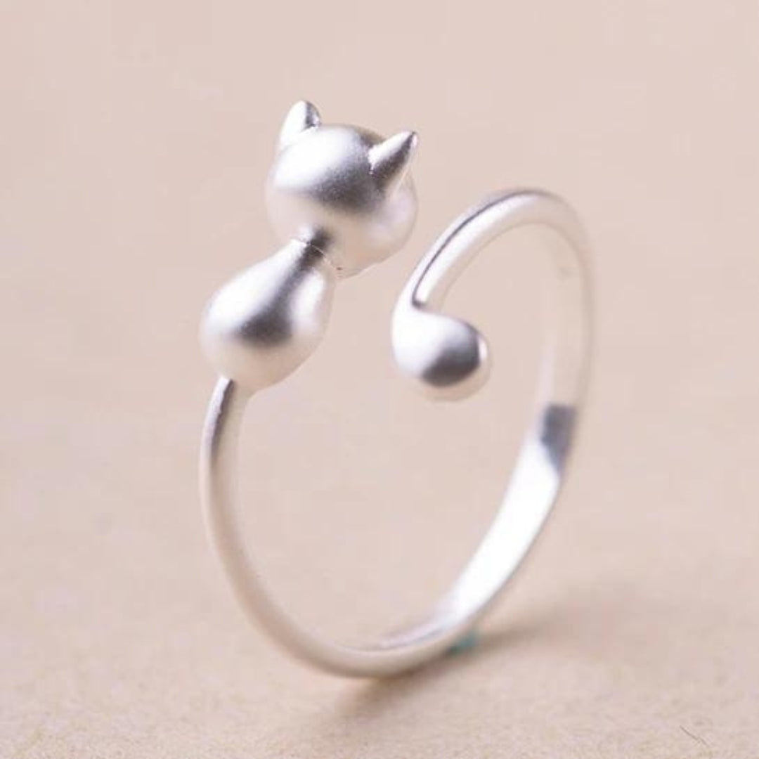 Bague chaton ajustable en argent sterling 925