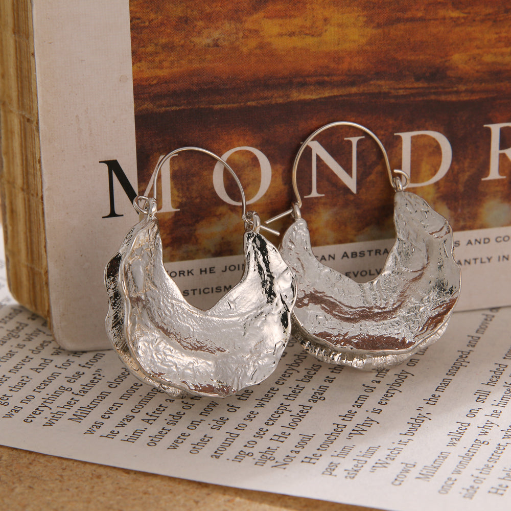 Boucles d'oreilles vintage en argent et or