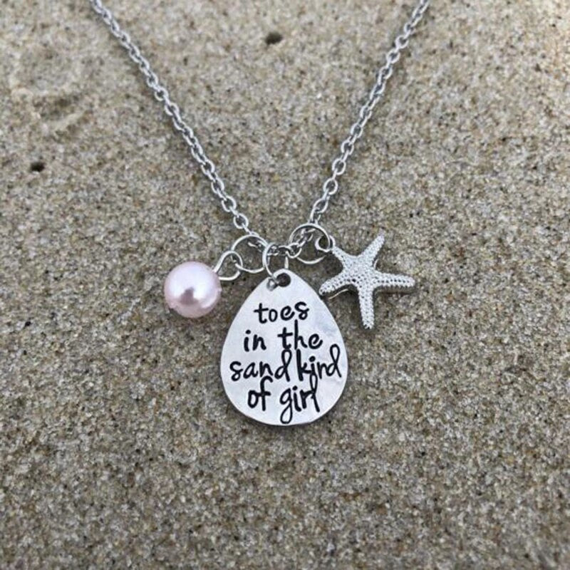 Collier « Les orteils dans le sable » en argent