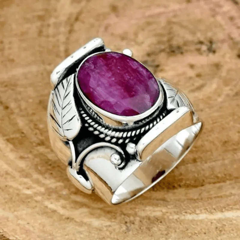 Bague vintage en grenat