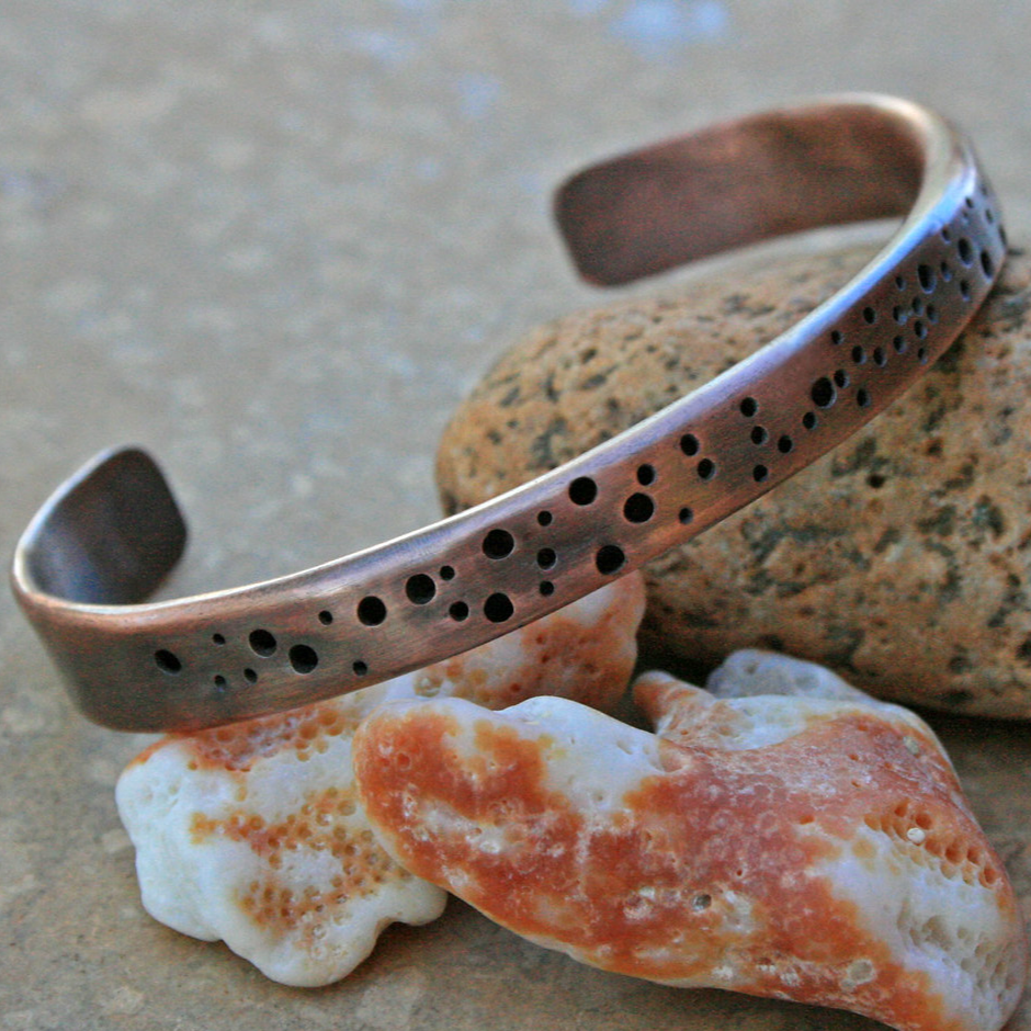 Bracelet ouvert vintage en argent