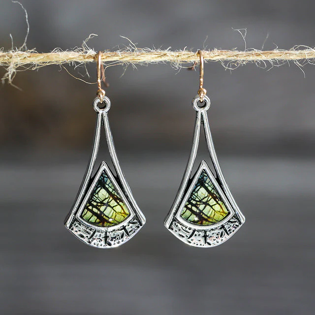 Pendientes de plata con diseño vintage