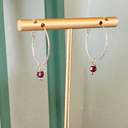 Oria Mini Sparkle Hoop Earrings