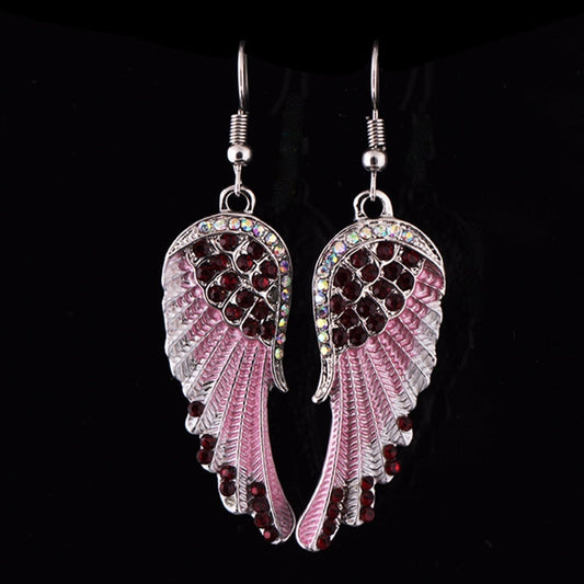 Boucles d'oreilles ange en cristal 