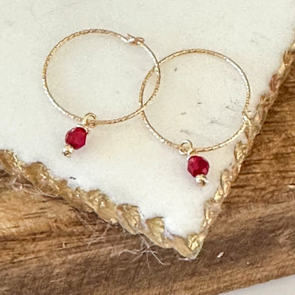 Oria Mini Sparkle Hoop Earrings
