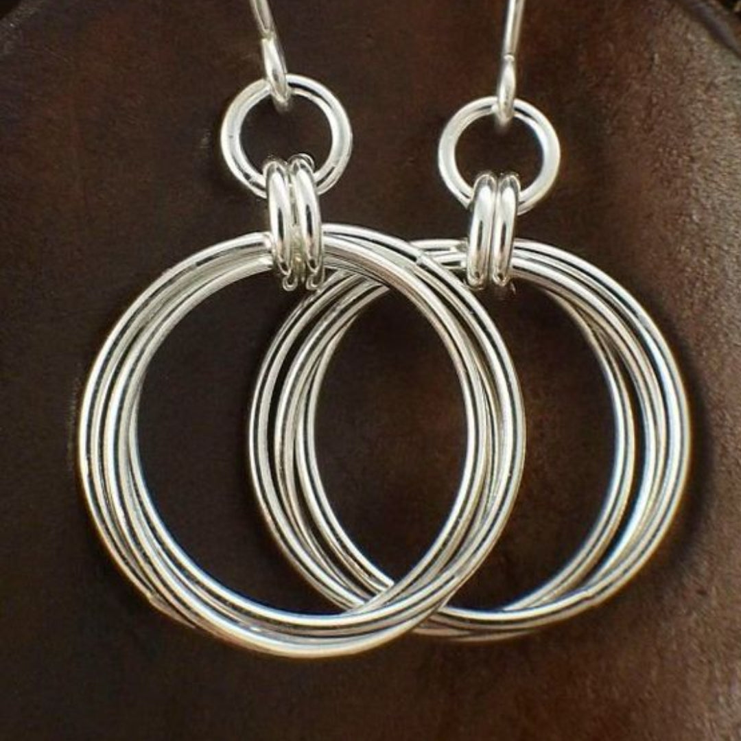 Aros de plata vintage 