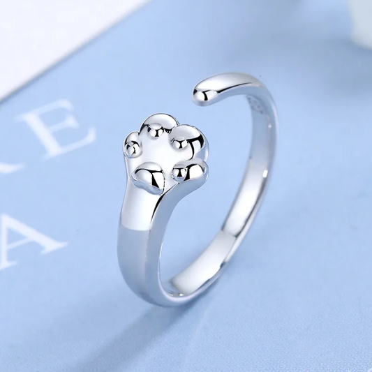 Bague en argent avec une jolie patte 