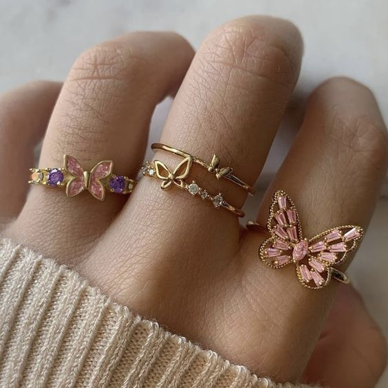 Bague papillons