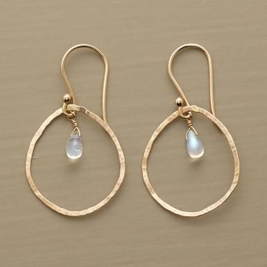 Boucles d'oreilles pendantes vintage en cristal blanc doré 