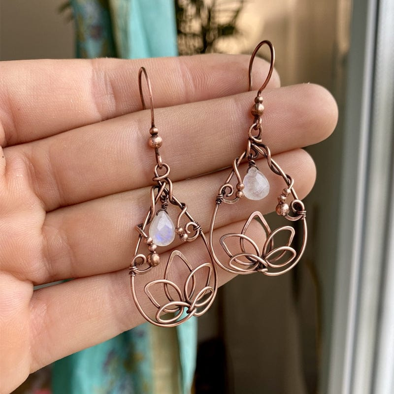 Boucles d'oreilles pendantes elfiques vintage