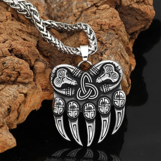 Vintage Viking Bear Claw Necklace